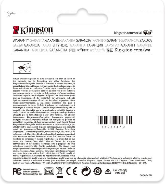 Image du produit Kingston haute endurance (32 Go, microSDHC, U1, UHS-I)