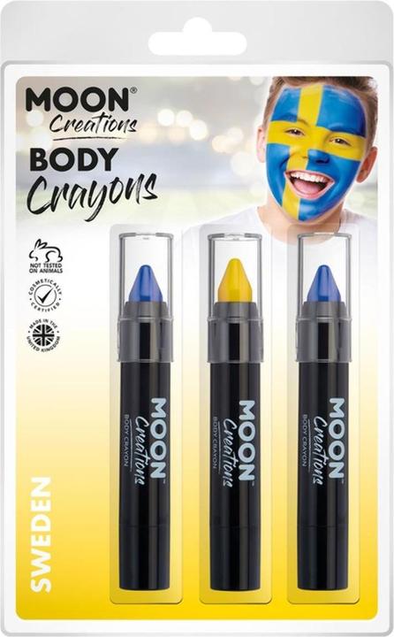 Image du produit Moon Creations - Crayon à maquillage pour corps (bleu/jaune)