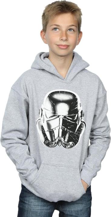 Actual product image Star Wars Boys Stormtrooper Warp Speed Helmet Hoodie (116)