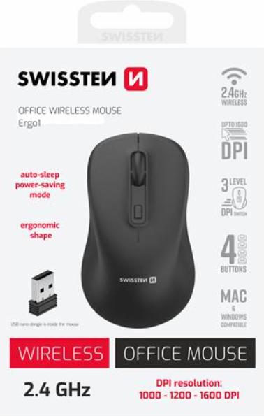Actual product image Swissten OFFICE Wireless Mouse (Wireless)