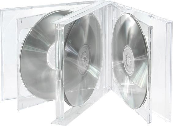 Actual product image Vivanco CD Jewel Case for six CDs, transparent