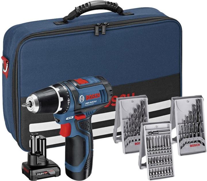 Image du produit Bosch Professional GSR 10,8-2-LI Set (Fonctionnement sur batterie)