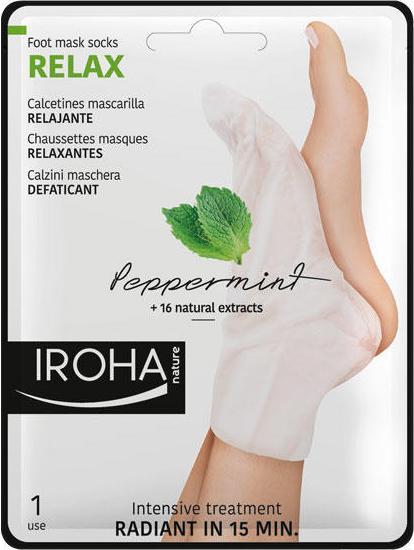 Image du produit Iroha Nature Nature - Foot Mask Chaussettes Relax Menthe Poivrée (Masque de pied, 9 ml)