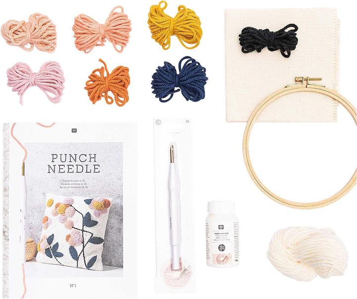 Actual product image Rico Design Punch Needle Set "Picture Flower"