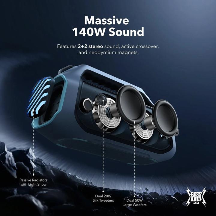 Image du produit soundcore Boom 2 Plus (20 h, Fonctionnement sur piles)