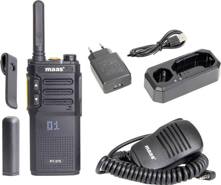 Actual product image Maas Elektronik Team-Set PT-375 KEP-360-K 150112 PMR-Handfunkgerät 5er Set