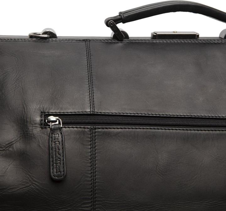 Produktbild The Vegan Cow Chesterfield Brand Leren Weekendtas Zwart Corfu (41.90 l)