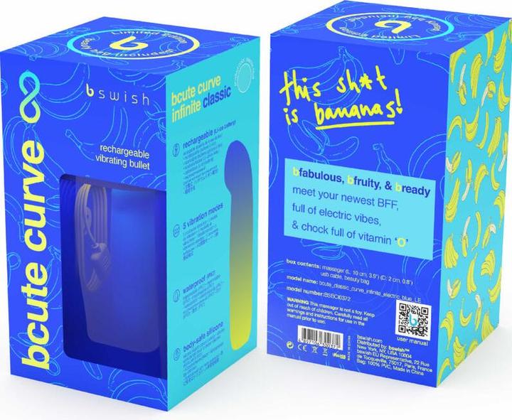 Produktbild Bswish B Swish - Bcute Curve Infinite Classic Edicion Limitada Vibrador Recargable Silicona Azul