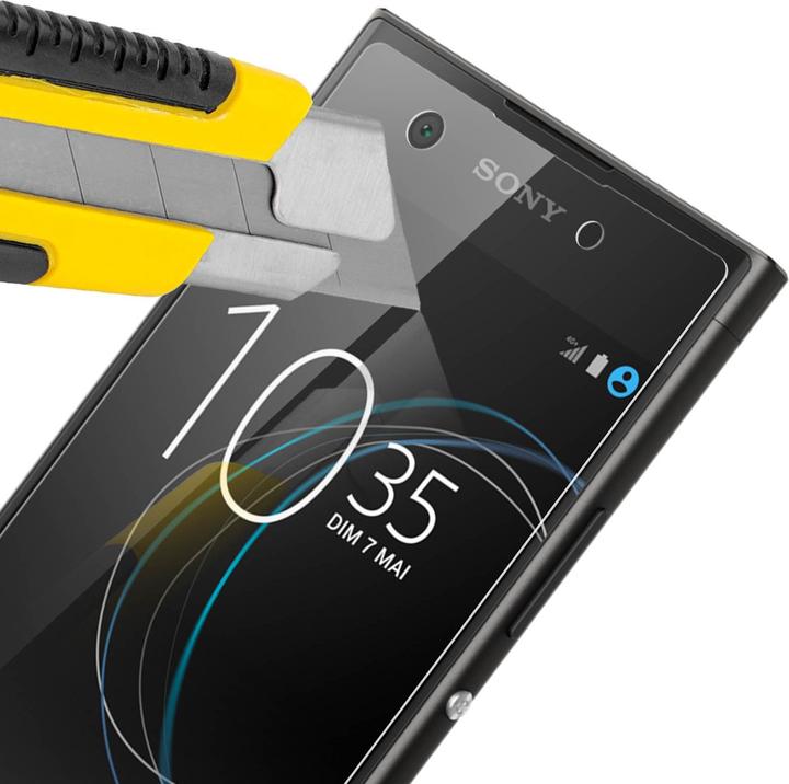 Actual product image Avizar Crystal clear film, glass screen protector (1 Piece, Sony Xperia XA1)