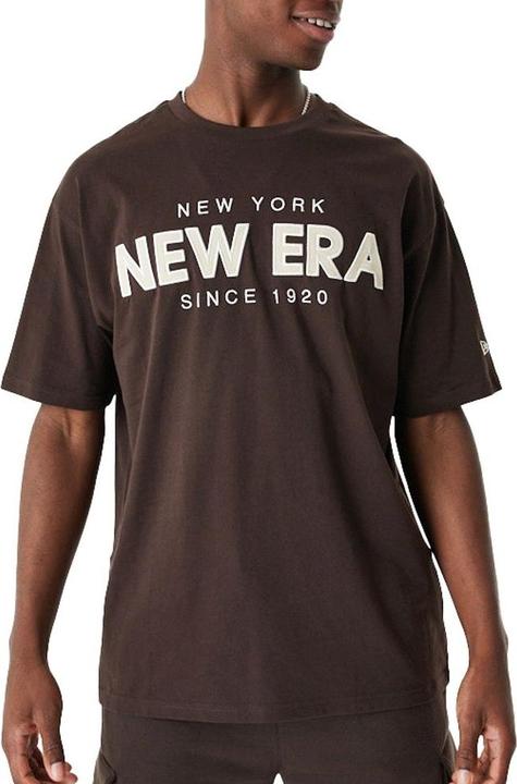 New Era Oversized Shirt - BRAND LOGO braun - XXL (XXL)