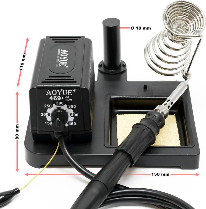 Produktbild Aoyue 469 Kompaktlötstation 35W Lötkolben PTC Keramikheizelement Lötstation (Lötstation)