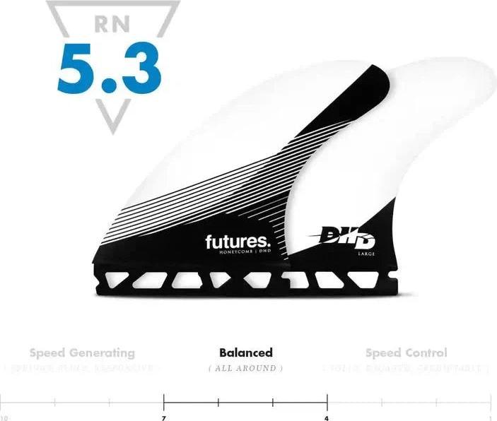 Produktbild Futures Thruster Fin Set DHD Honeycomb Large