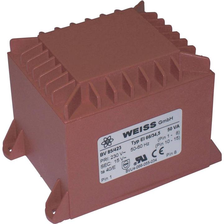 Actual product image Weiss Elektrotechnik EI 66 print transformer 50 VA