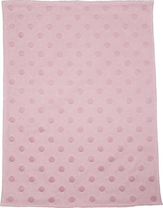 Produktbild David Fussenegger Babydecke Riga Punkte rosa (90 x 2 cm)