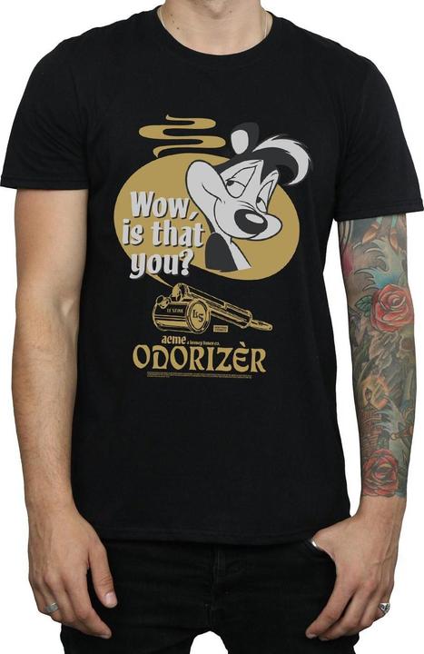Image du produit Looney Tunes Mens Odorizer Pepe Le Pew Cotton T-Shirt (3XL)