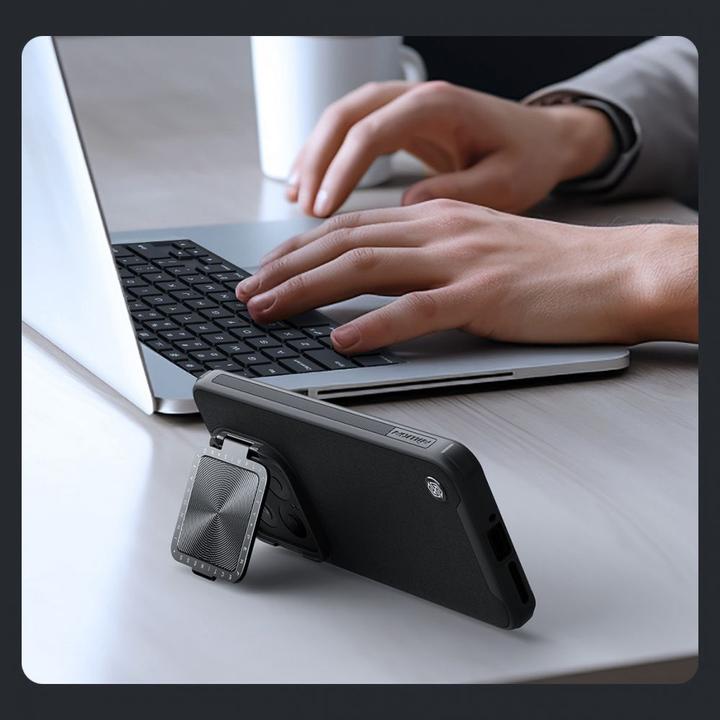 Produktbild Nillkin CamShield Prop Leder-Magnethülle für Xiaomi 14 Pro – Schwarz (Xiaomi 14 Pro)