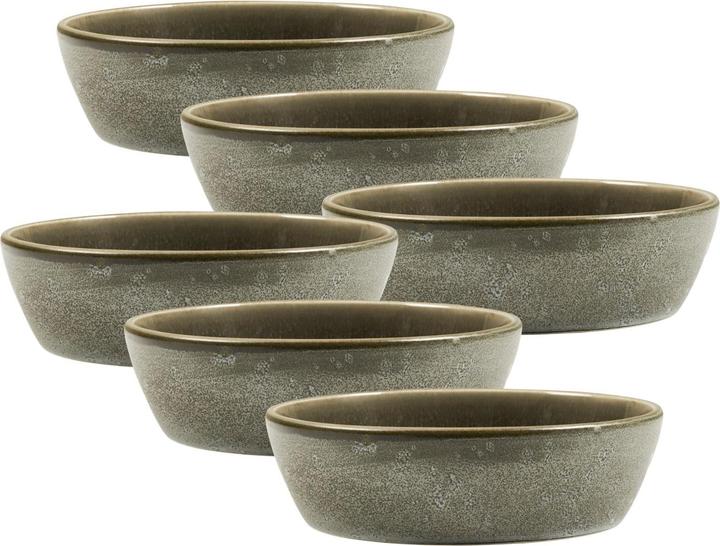 Bitz Bowl matt grey / shiny grey 18 cm Set6 (18 cm, 6 x)