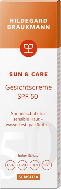 Immagine prodotto Hildegard Braukmann sun & care Crema viso sensibile SPF 50 (Crema solare viso, SPF 50, 50 ml, 50 g)
