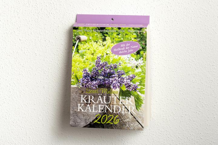 Actual product image Liesel Malm's herbal calendar 2026. Through the year with the healing power of nature (Hardcover, German)