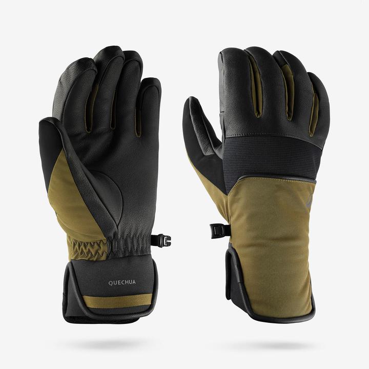 Wedze Skihandschuhe Erwachsene - 550 khaki (L)