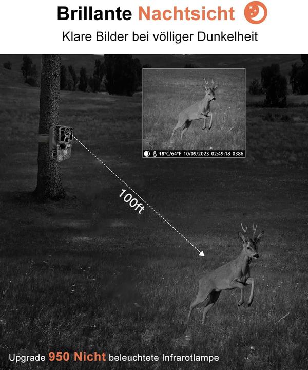 Image du produit KJK 4K Wildkamera mit Nachtsicht