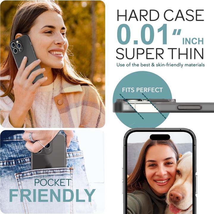 Produktbild Nalia Extrem Dünnes 0,3mm Mattes Hardcase (Apple iPhone 16 Pro)