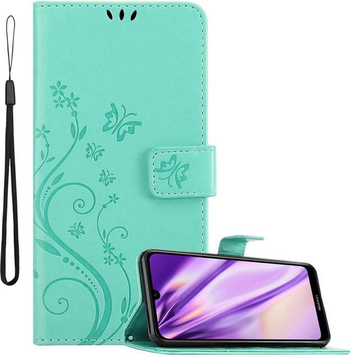 Actual product image Cadorabo Flower Book Cover (Huawei Y6 (2019))