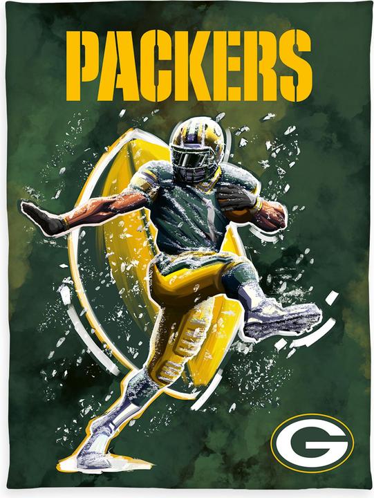 Produktbild NFL Packers Wellsoft-Decke (150 x 200 cm)