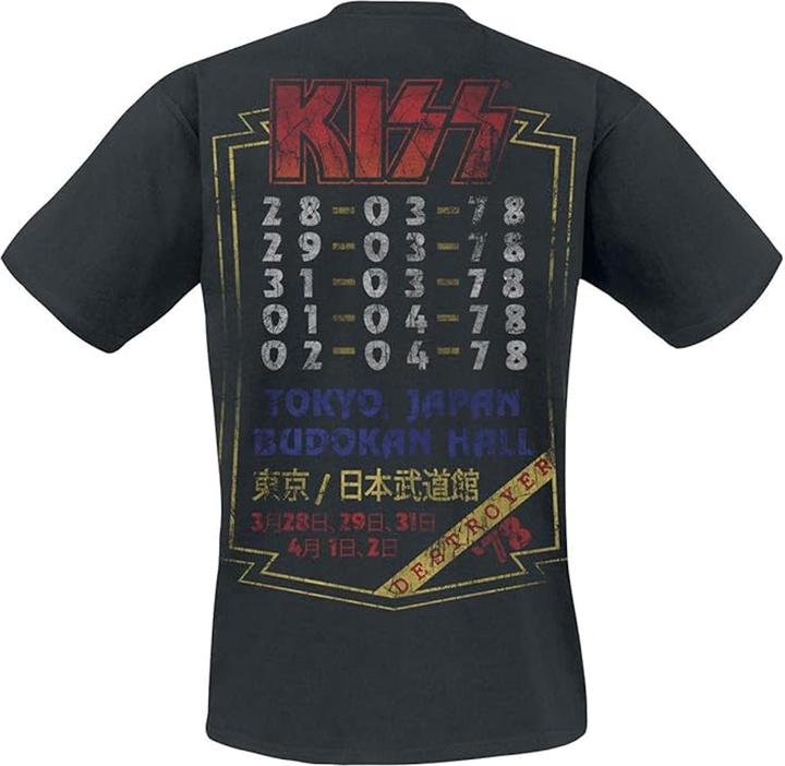 Actual product image KISS Unisex Adult Destroyer Tour 78 T-Shirt (XXL)