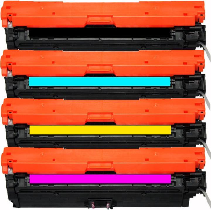 Image du produit Hermex Compatible HP Color LaserJet Professional CP5225dn Toner 4 pièces (M, CF, C, Y)