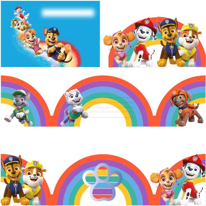 Actual product image Amscan 8 Invitation Cards & Envelopes Paw Patro (8 pcs.)