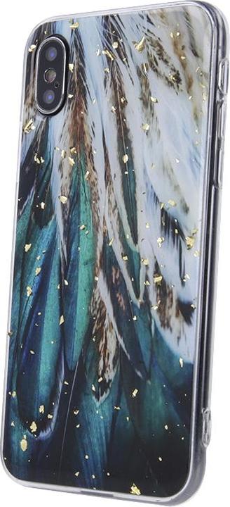 Immagine prodotto OEM Custodia Gold Glam per Samsung Galaxy A35 5G con piume (Samsung Galaxy A35)