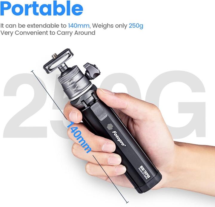 Produktbild Fotopro SY 390 Pocket Tripod 1 Section Black