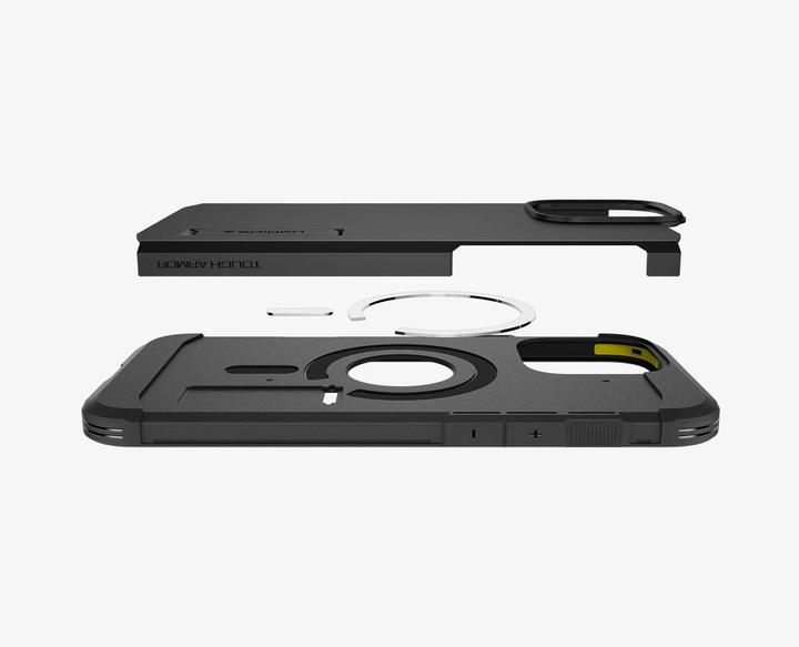Actual product image Spigen Tough Armor MAG iPhone 16 Pro Max MagSafe czarny/black ACS08013 (Apple iPhone 16 Pro Max)