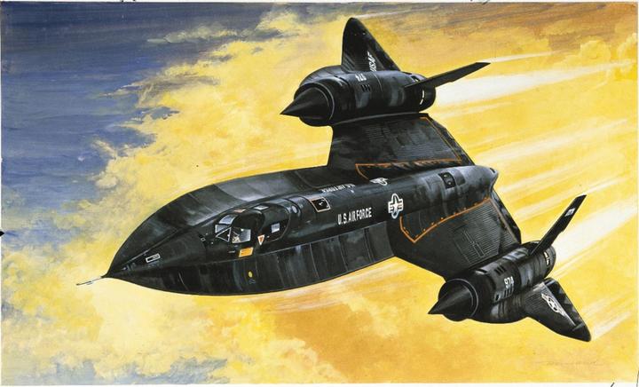 Actual product image Italeri SR - 71 BLACK BIRD