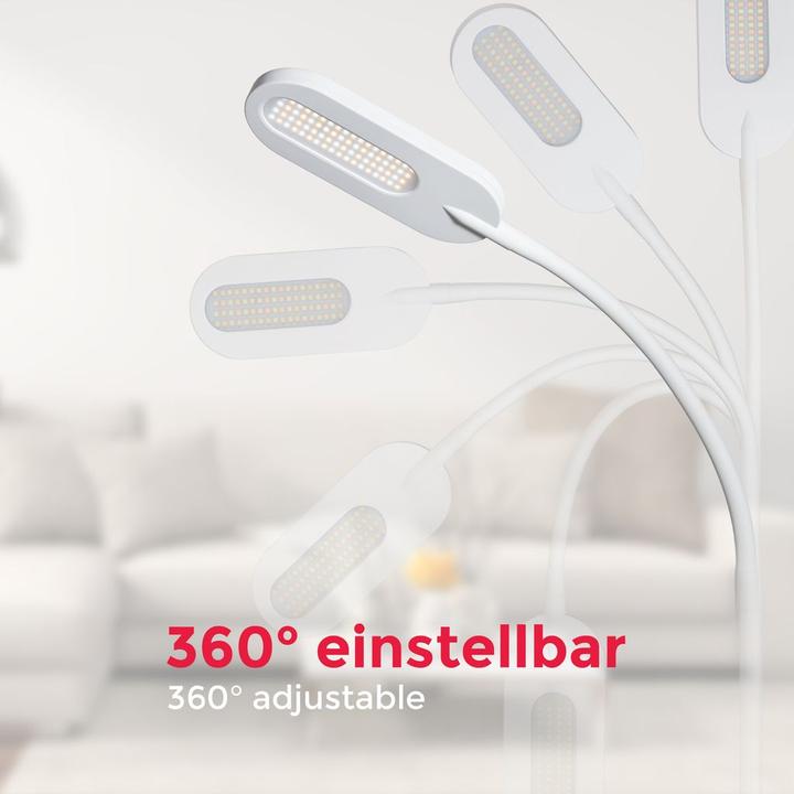 Actual product image B.K.Licht CCT LED floor lamp, matt white, 1xLED platinum/6.5W (600 lm)
