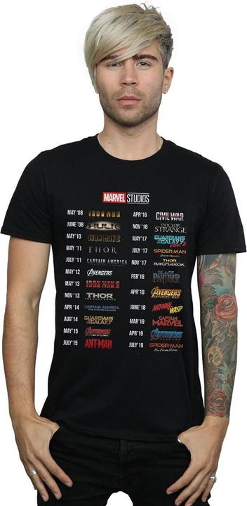 Immagine prodotto Marvel 10 Years Of Movies Maglietta Uomo (L)