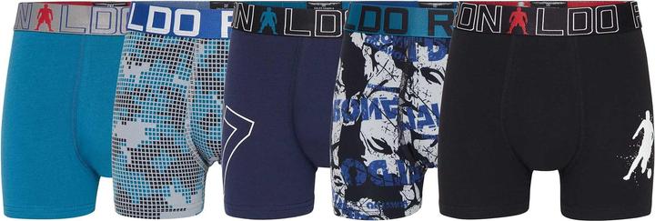 Actual product image CR7 Boys Trunk Cotton Stretch 5-Pack (122, 5-pack)