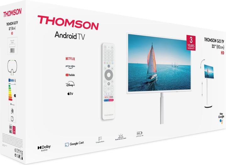 Image du produit Thomson 32HA4M44 Smart TV 32 Pollici HD (32", HD 768p)