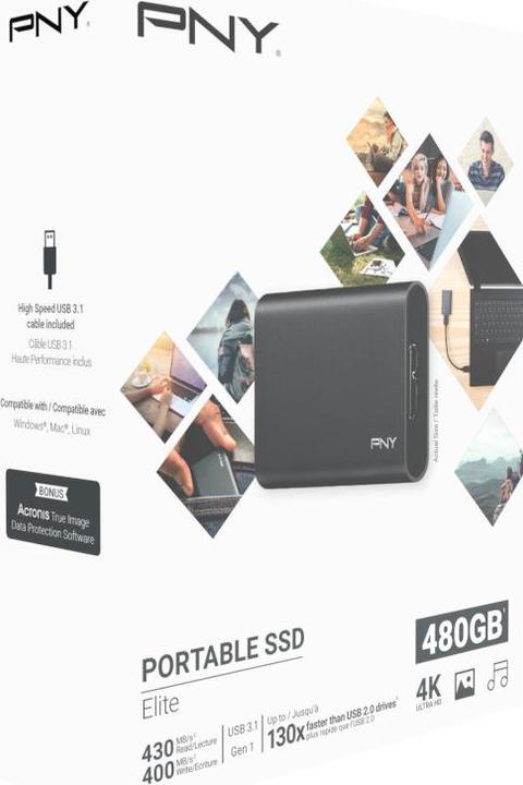 Actual product image PNY Elite (480 GB)
