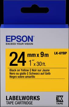 Energy Label Epson Label Cassette Lk-6ybp (2.40 cm, Black, Yellow)