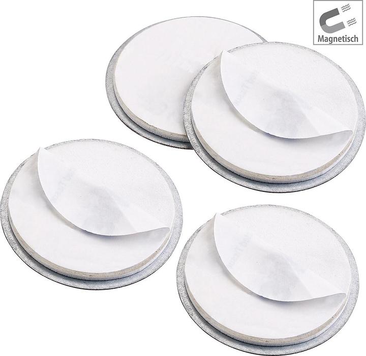 Actual product image VisorTech Set of 4 magnetic mounting systems for mini smoke alarms