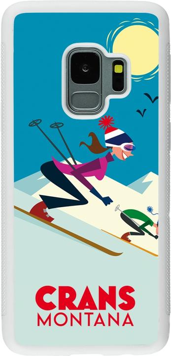Produktbild PhoneLook Hülle Silikon weiss Crans-Montana Ski Downhill (Samsung Galaxy S9)