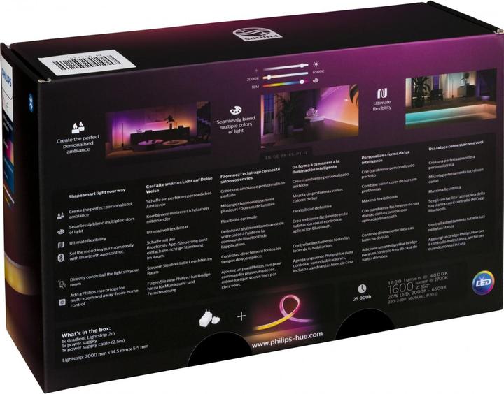 Productafbeelding Philips Hue Hue Gradient Ambiance Basis (RGB, 200 cm, Interieur)