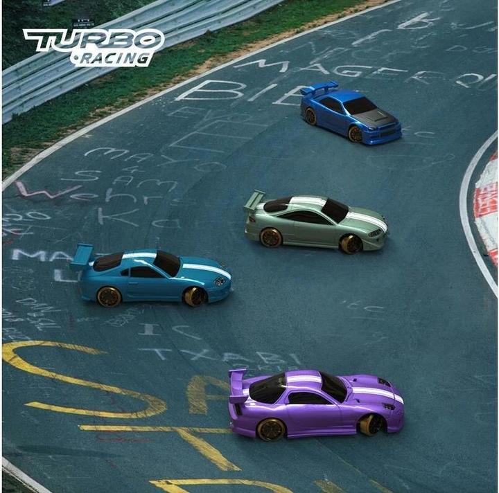 Image du produit Turbo Racing Micro Drift C61 Violet, RTR, 1:76 (RTR Prêt à fonctionner)