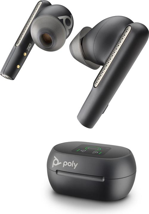 Poly Voyager Free 60+ UC Carbon Black Earbuds (Wireless, USB-C)