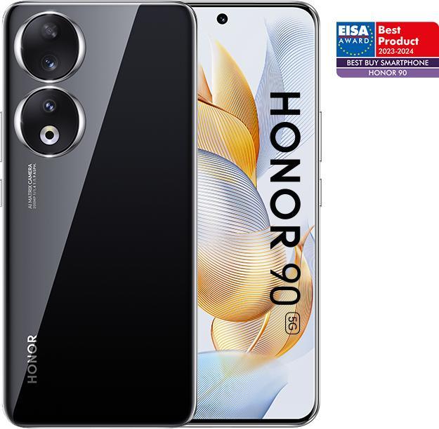Produktbild Honor 90 (512 GB, Midnight Black, 6.70", Hybrid Dual SIM + eSIM, 200 Mpx, 5G)