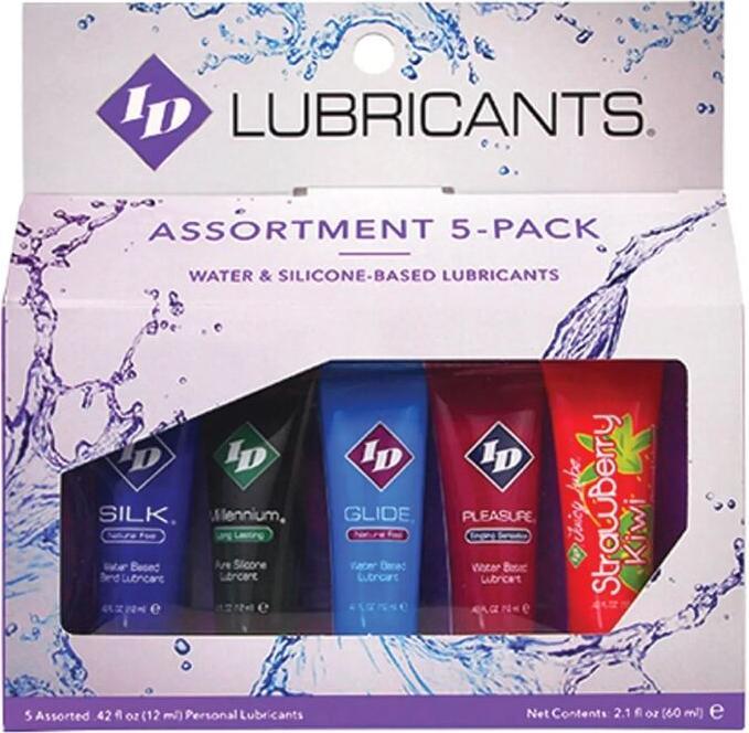 Produktbild ID Lubricants «Assortment-Pack» 5 x 12ml Gleitgel zum Probieren (60 ml)