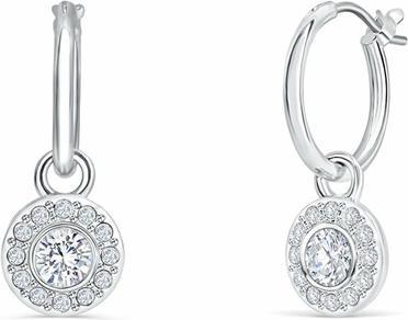 Image du produit Crystalp Fashionable 2-in-1 Solitaire hoop earrings 40398.CRY. R