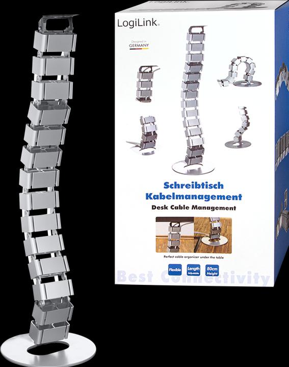 Produktbild LogiLink Flexibler Kabelkanal für den Schreibtisch, 800 x 68 mm (18 G (Kabelkanal, 2.80 cm)